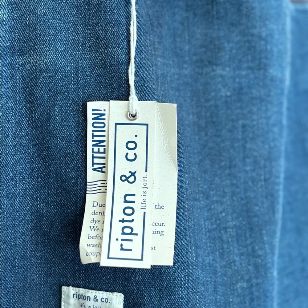 NWT Ripton & Co work/play stretch denim overalls - Picture 2 of 6